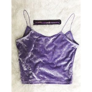 H&M Lavender Velvet Tank Top